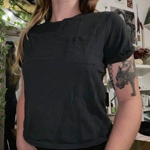 Black Pocket Tee